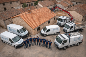 Tejados Segovia Gil empresa foto vehiculos camiones
